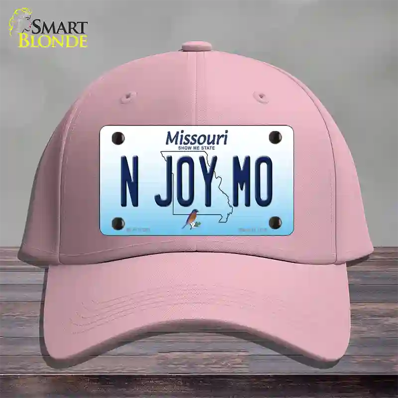 N Joy MO Missouri Novelty License Plate Hat Cotton / Pink