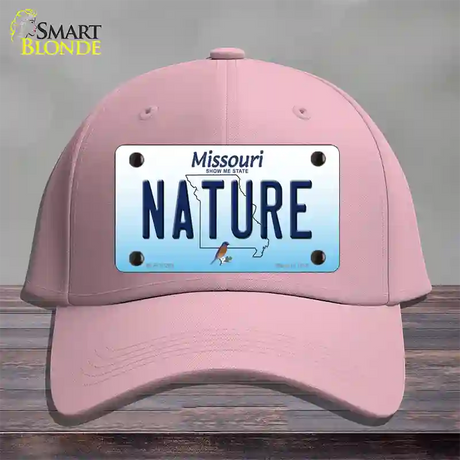 Nature Missouri Novelty License Plate Hat Cotton / Pink