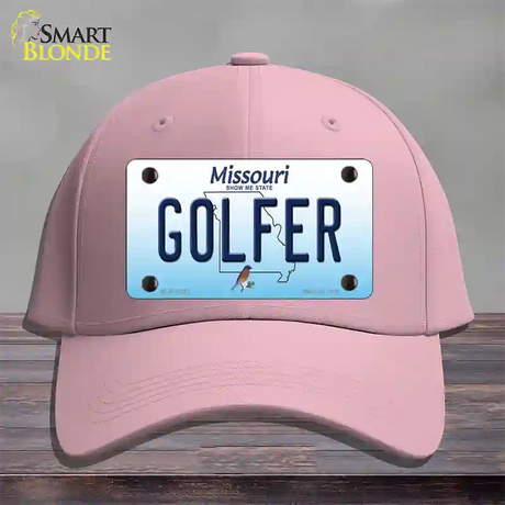 Golfer Missouri Novelty License Plate Hat Cotton / Pink