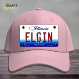 Elgin Illinois Novelty License Plate Hat Cotton / Pink