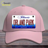 Orland Park Illinois Novelty License Plate Hat Cotton / Pink