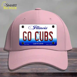 Go Cubs Illinois Novelty License Plate Hat Cotton / Pink