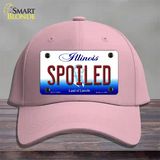 Spoiled Illinois Novelty License Plate Hat Cotton / Pink