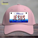 Jesus Illinois Novelty License Plate Hat Cotton / Pink