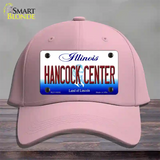 Hancock Center Illinois Novelty License Plate Hat Cotton / Pink