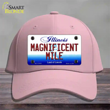 Magnificent Mile Illinois Novelty License Plate Hat Cotton / Pink