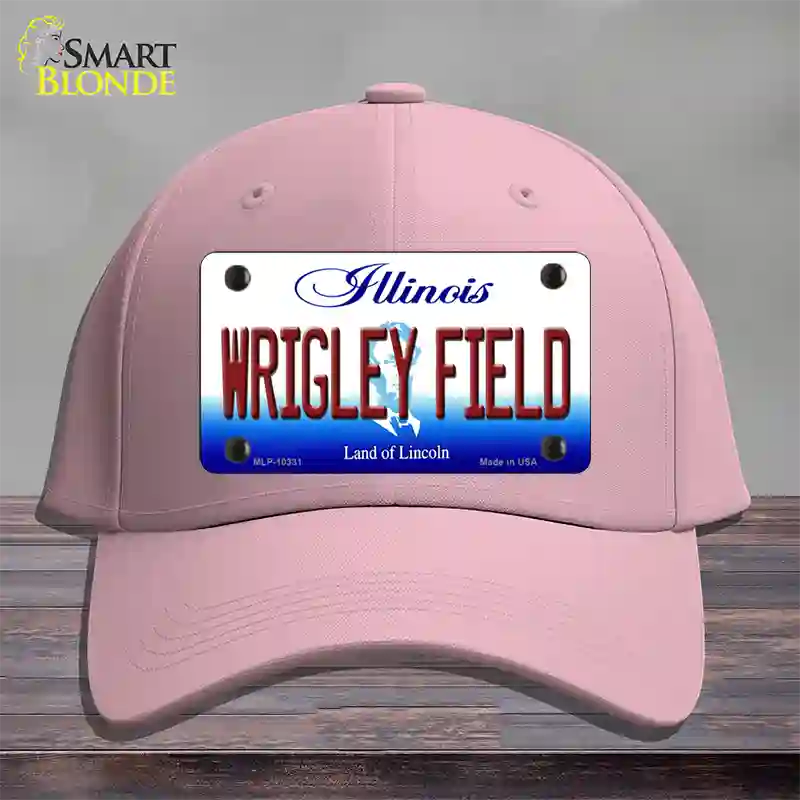 Wrigley Field Illinois Novelty License Plate Hat Cotton / Pink