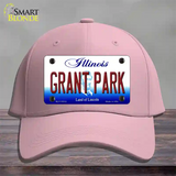 Grant Park Illinois Novelty License Plate Hat Cotton / Pink