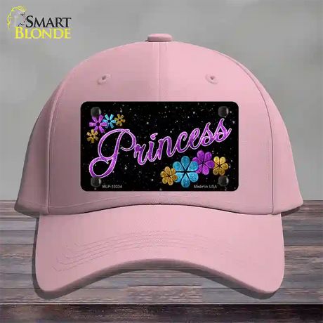 Princess Glitter Novelty License Plate Hat Cotton / Pink