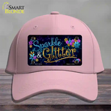 Sparkle And Glitter Novelty License Plate Hat Cotton / Pink