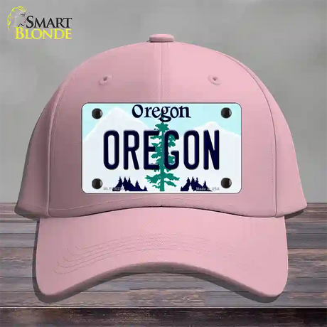 Oregon Tree Novelty License Plate Hat Cotton / Pink