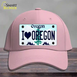 I Love Oregon Novelty License Plate Hat Cotton / Pink