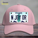 N Joy OR Oregon Novelty License Plate Hat Cotton / Pink