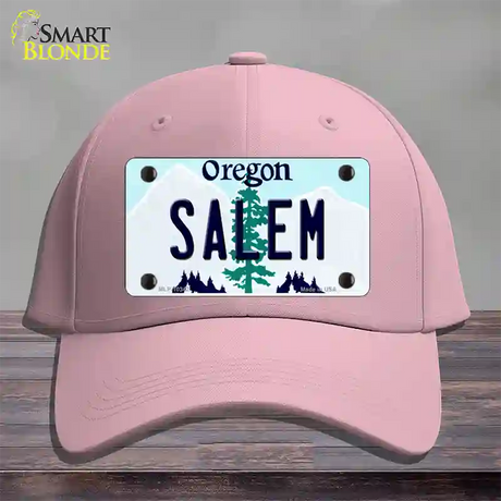 Salem Oregon Novelty License Plate Hat Cotton / Pink