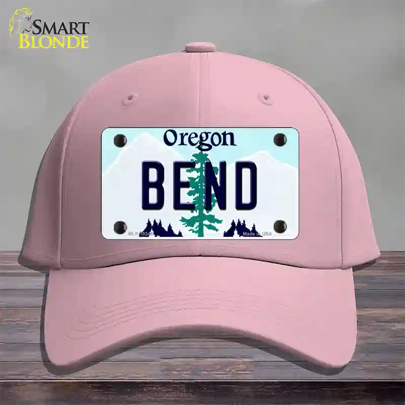 Bend Oregon Novelty License Plate Hat Cotton / Pink