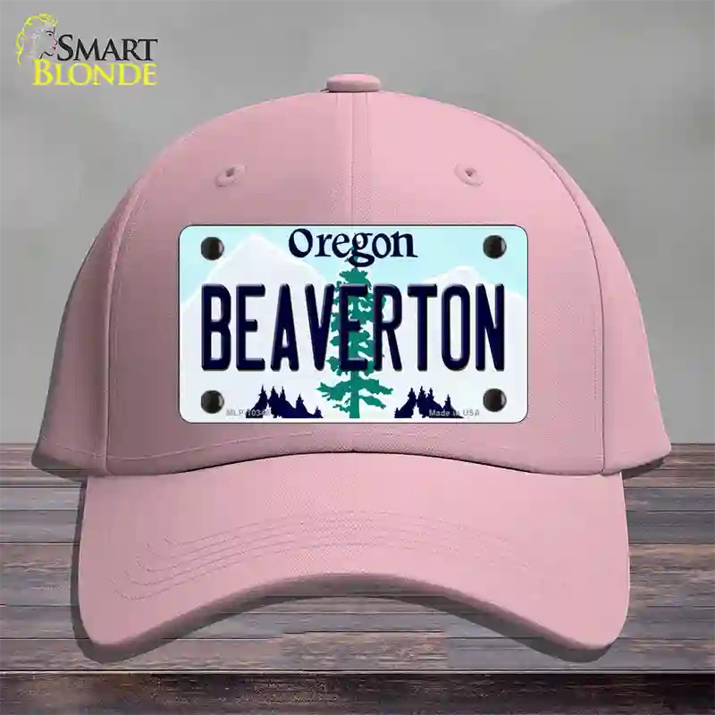 Beaverton Oregon Novelty License Plate Hat Cotton / Pink