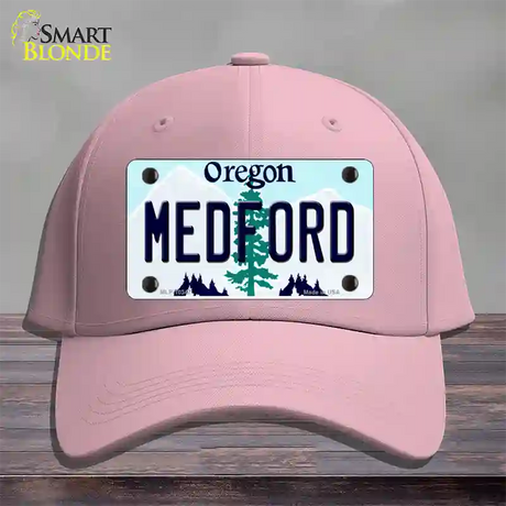 Medford Oregon Novelty License Plate Hat Cotton / Pink