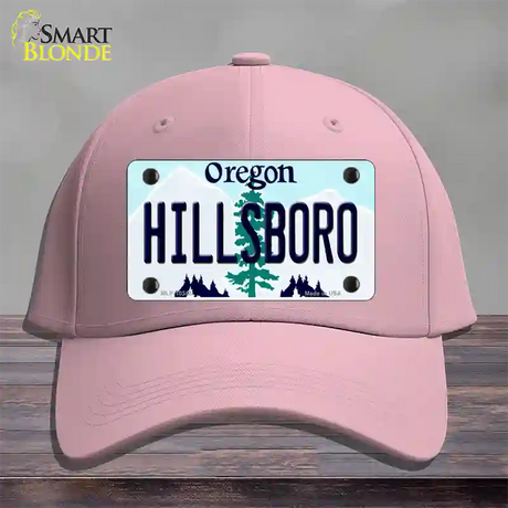 Hillsboro Oregon Novelty License Plate Hat Cotton / Pink