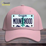 Mount Hood Oregon Novelty License Plate Hat Cotton / Pink