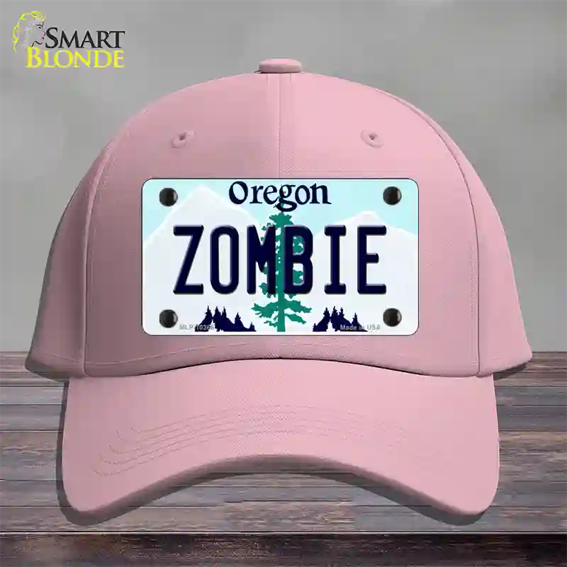 Zombie Oregon Novelty License Plate Hat Cotton / Pink