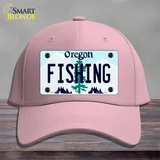 Fishing Oregon Novelty License Plate Hat Cotton / Pink