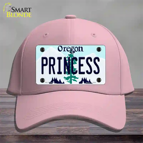 Princess Oregon Novelty License Plate Hat Cotton / Pink