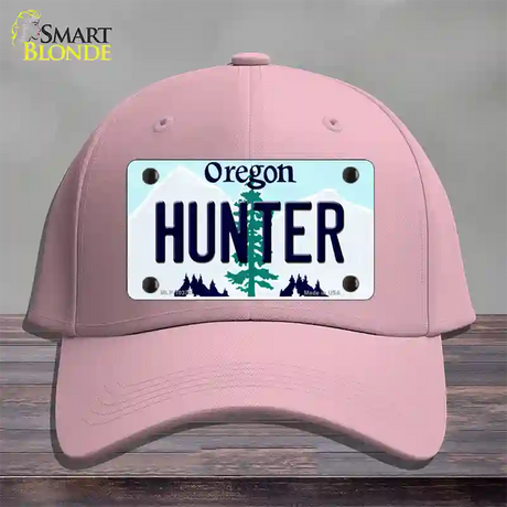 Hunter Oregon Novelty License Plate Hat Cotton / Pink