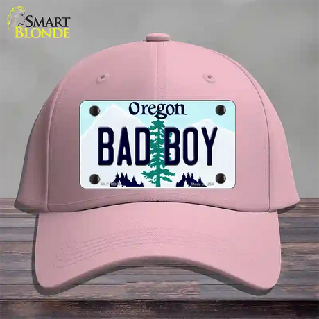 Bad Boy Oregon Novelty License Plate Hat Cotton / Pink