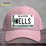 Wells Maine Novelty License Plate Hat Cotton / Pink