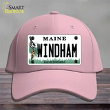 Windham Maine Novelty License Plate Hat Cotton / Pink