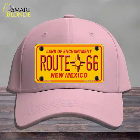 Route 66 New Mexico Novelty License Plate Hat Cotton / Pink