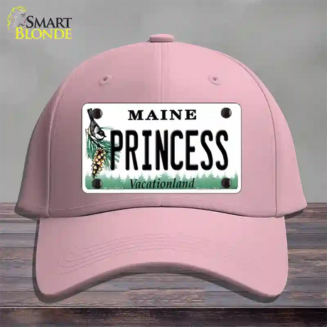 Princess Maine Novelty License Plate Hat Cotton / Pink