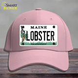 Lobster Maine Novelty License Plate Hat Cotton / Pink