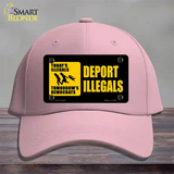 Deport Illegals Novelty License Plate Hat Cotton / Pink