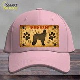 Afghan Hound Novelty License Plate Hat Cotton / Pink