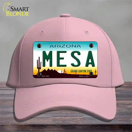 Mesa Arizona Novelty License Plate Hat Cotton / Pink