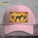 Boxer Novelty License Plate Hat Cotton / Pink