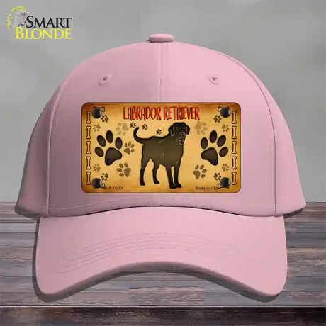 Labrador Retriever Novelty License Plate Hat Cotton / Pink