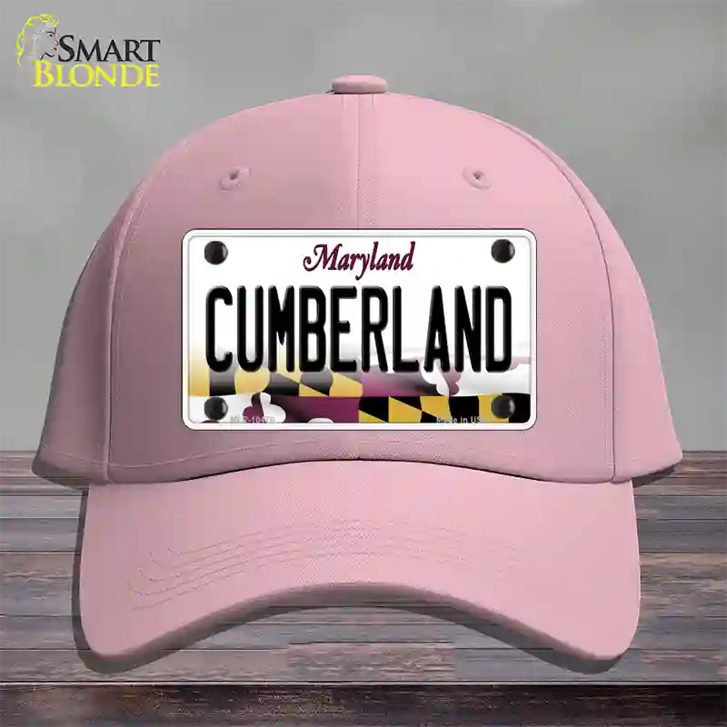 Cumberland Maryland Novelty License Plate Hat Cotton / Pink