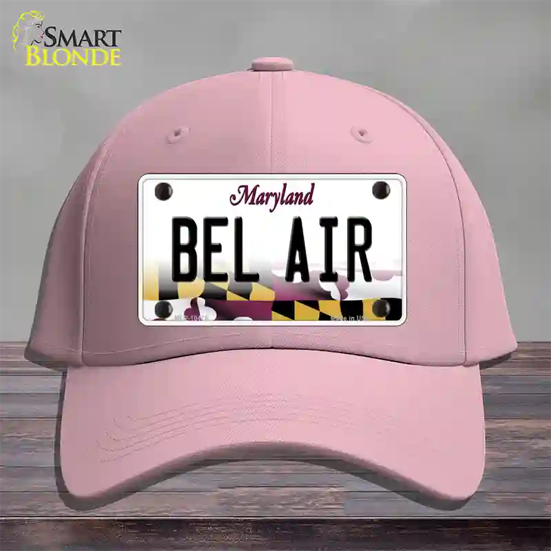 Bel Air Maryland Novelty License Plate Hat Cotton / Pink