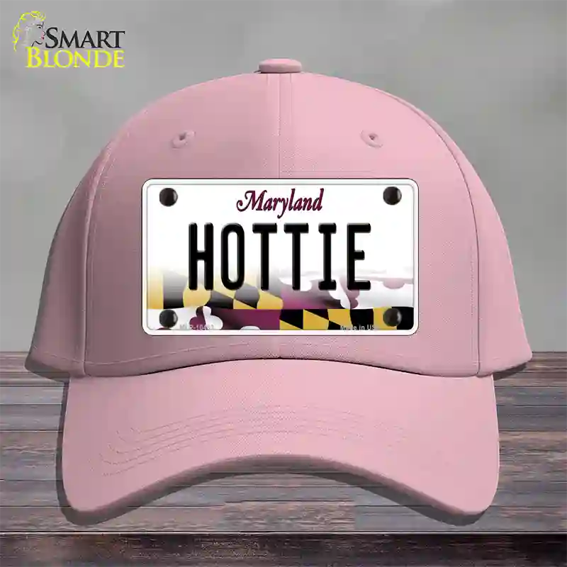 Hottie Maryland Novelty License Plate Hat Cotton / Pink