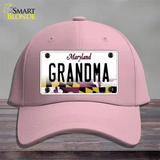 Grandma Maryland Novelty License Plate Hat Cotton / Pink