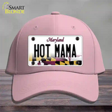 Hot Mama Maryland Novelty License Plate Hat Cotton / Pink