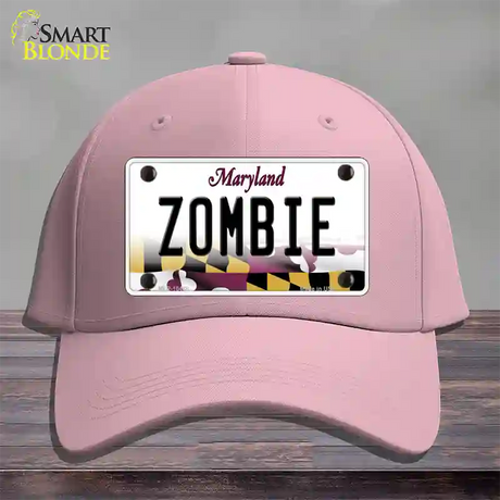 Zombie Maryland Novelty License Plate Hat Cotton / Pink