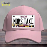 Moms Taxi Maryland Novelty License Plate Hat Cotton / Pink