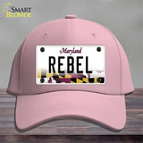 Rebel Maryland Novelty License Plate Hat Cotton / Pink