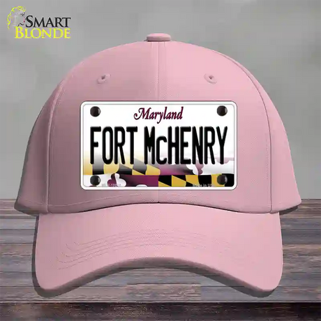 Fort McHenry Maryland Novelty License Plate Hat Cotton / Pink