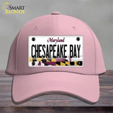 Chesapeake Bay Maryland Novelty License Plate Hat Cotton / Pink