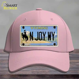 N Joy WY Wyoming Novelty License Plate Hat Cotton / Pink