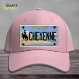 Cheyenne Wyoming Novelty License Plate Hat Cotton / Pink